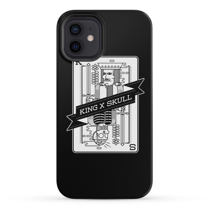 iPhone 12 mini StrongFit King & Skull by Afif Quilimo