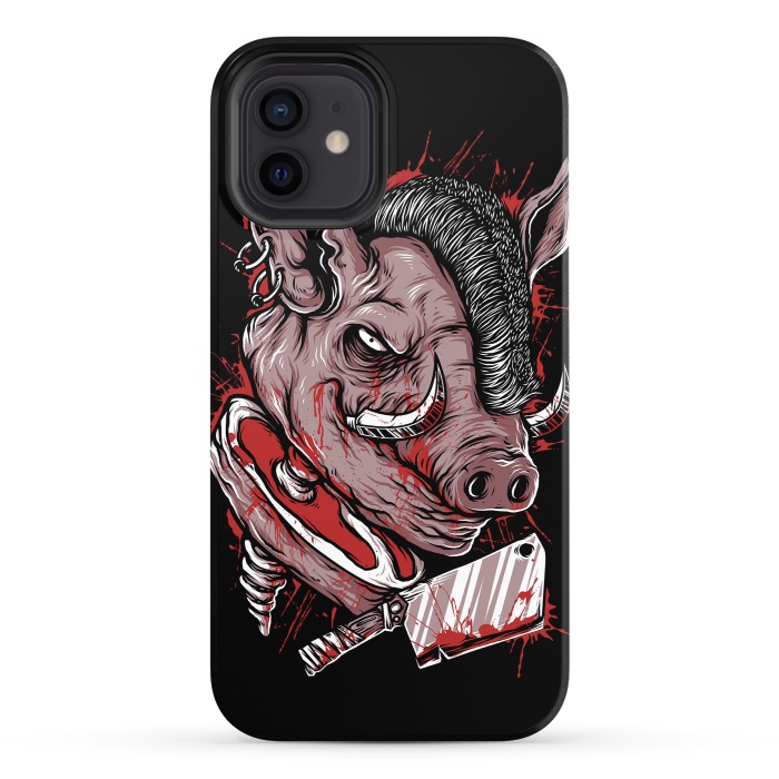 iPhone 12 StrongFit Pig Saw by Afif Quilimo