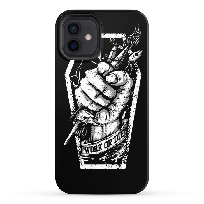 iPhone 12 StrongFit Work or Die by Afif Quilimo