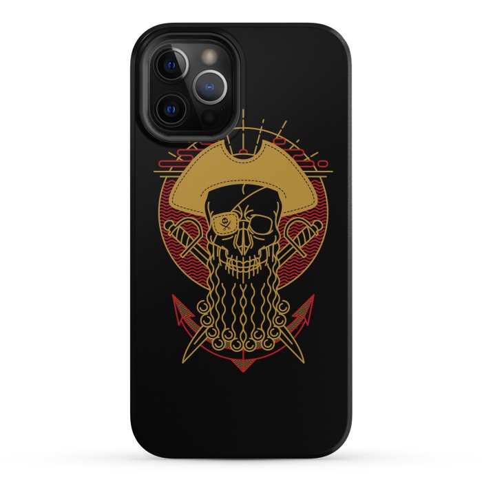iPhone 12 Pro StrongFit Skull Pirate by Afif Quilimo