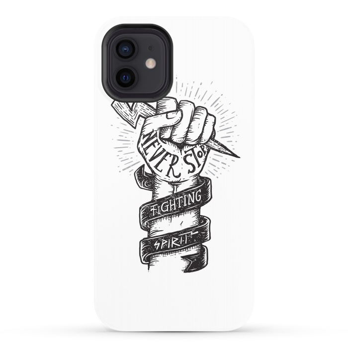 iPhone 12 StrongFit Never Stop Fighting Spirit by Afif Quilimo