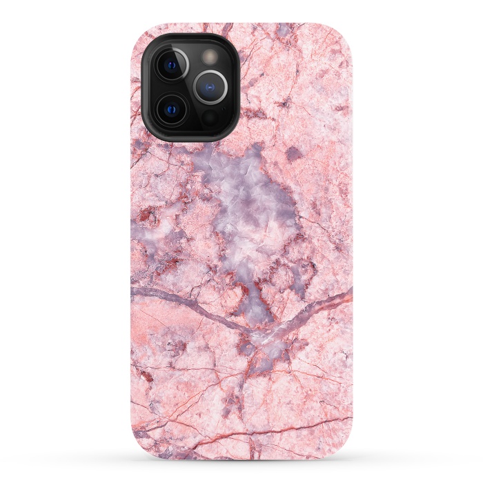 iPhone 12 Pro StrongFit Pink Marble by Art Design Works