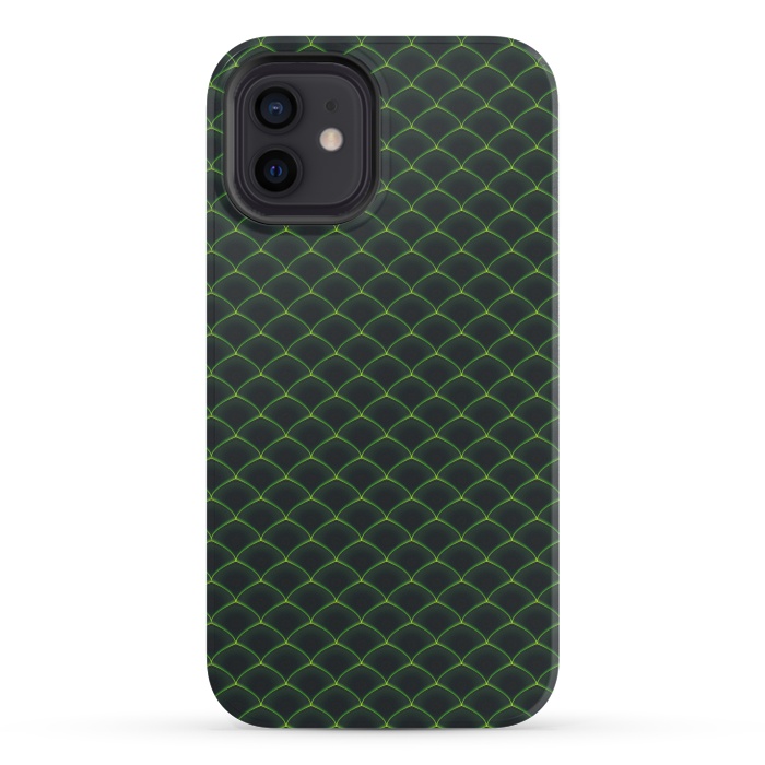 iPhone 12 mini StrongFit Reptile Scales Pattern by Art Design Works