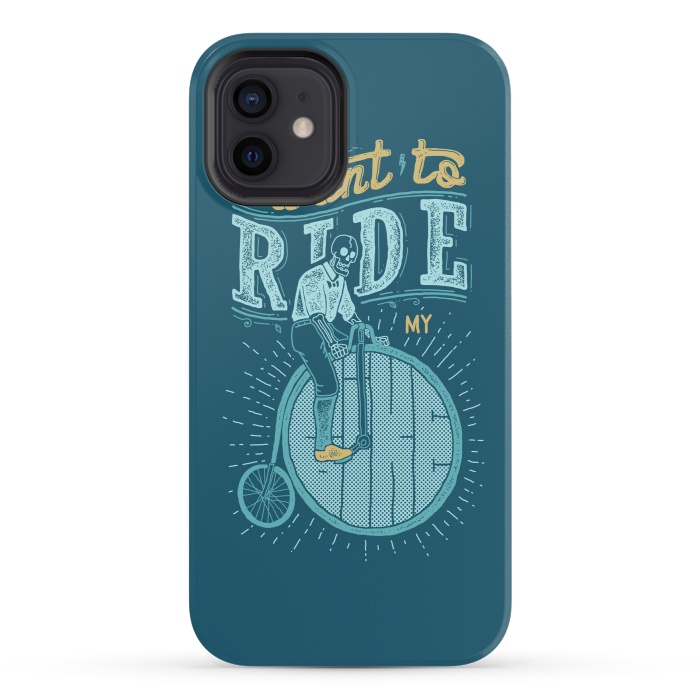 iPhone 12 mini StrongFit I want to ride my bike by Afif Quilimo