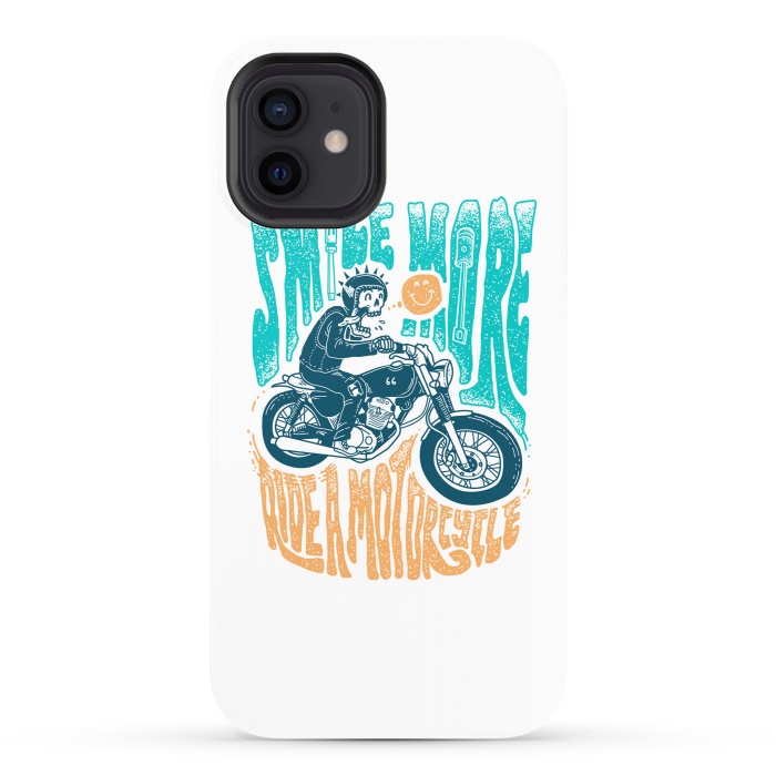 iPhone 12 StrongFit Smile more, Ride a motorcycle by Afif Quilimo