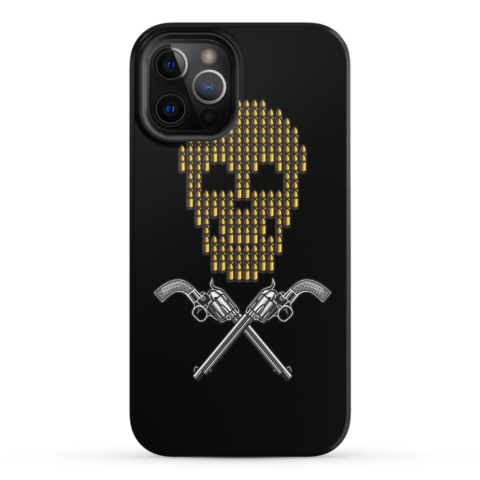 iPhone 12 Pro StrongFit Skull Bullets by Afif Quilimo