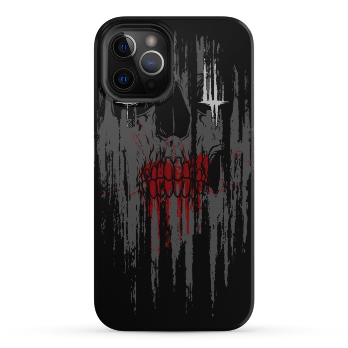 iPhone 12 Pro StrongFit Skull Rust by Afif Quilimo