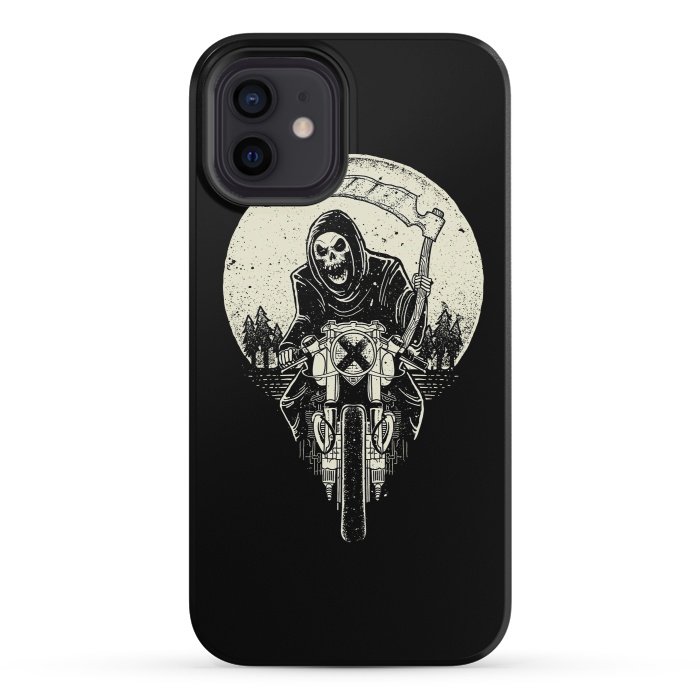 iPhone 12 mini StrongFit Grim Racer by Afif Quilimo