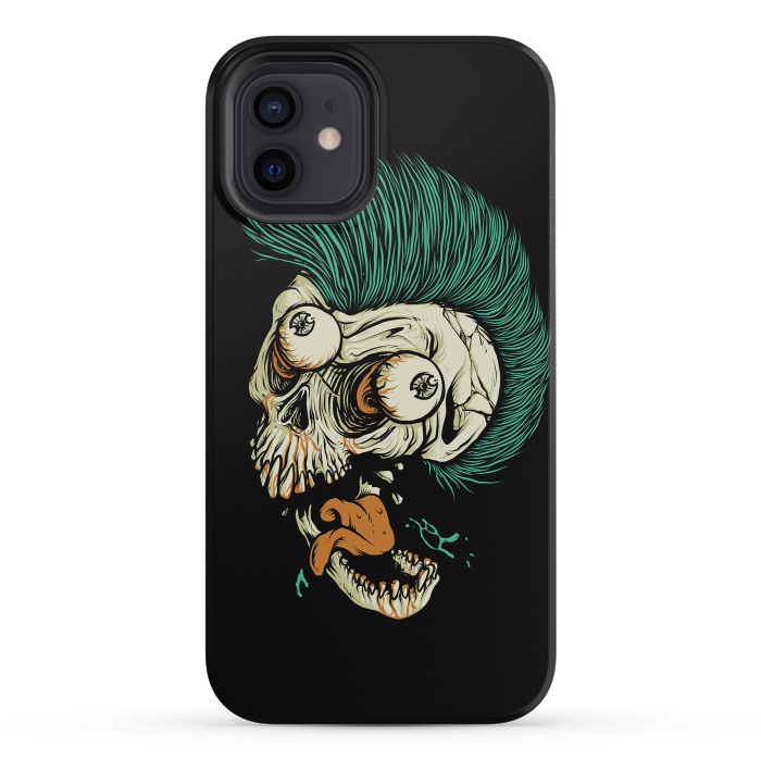 iPhone 12 mini StrongFit Skull Punk Style by Afif Quilimo