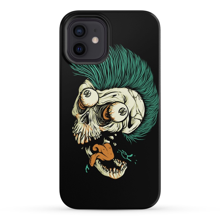 iPhone 12 StrongFit Skull Punk Style by Afif Quilimo