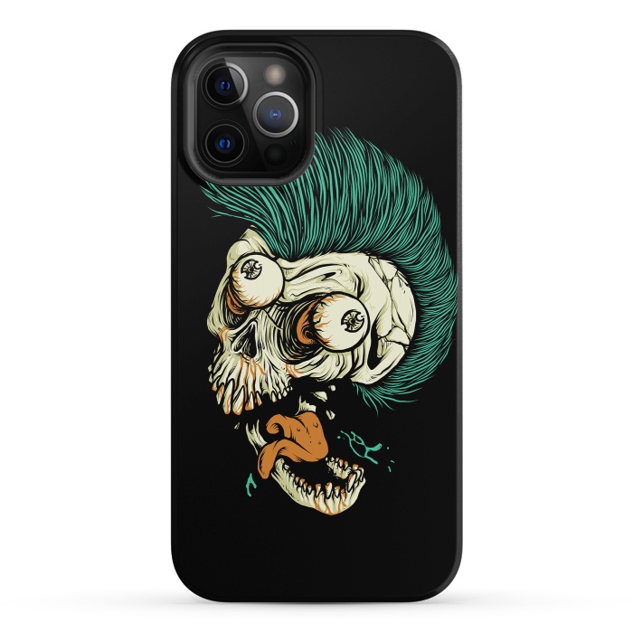 iPhone 12 Pro StrongFit Skull Punk Style by Afif Quilimo