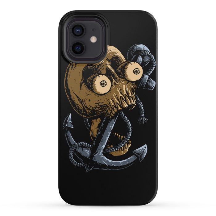 iPhone 12 mini StrongFit Skull Anchor by Afif Quilimo
