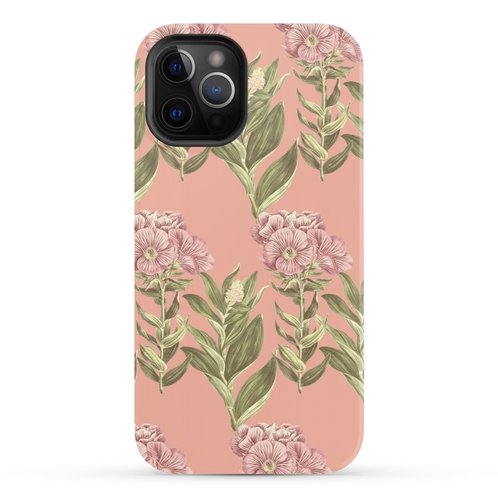 iPhone 12 Pro StrongFit Blush Pink Flowers by Zala Farah