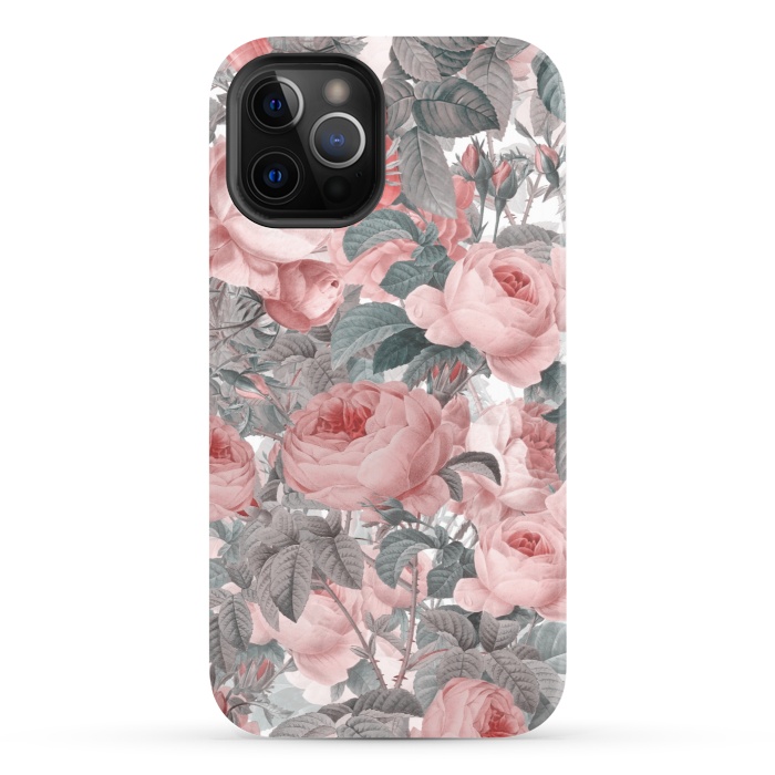 iPhone 12 Pro StrongFit Victorian Blush Roses by  Utart