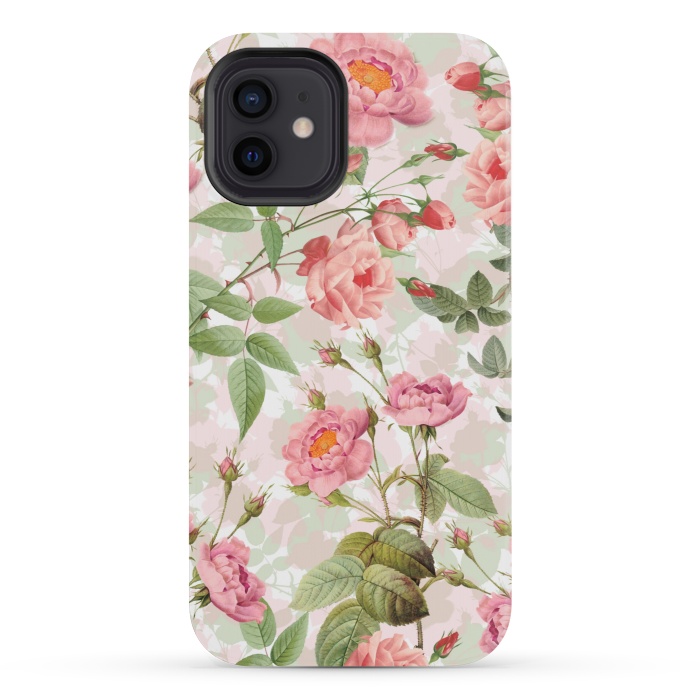 iPhone 12 mini StrongFit Cute Vintage Roses by  Utart