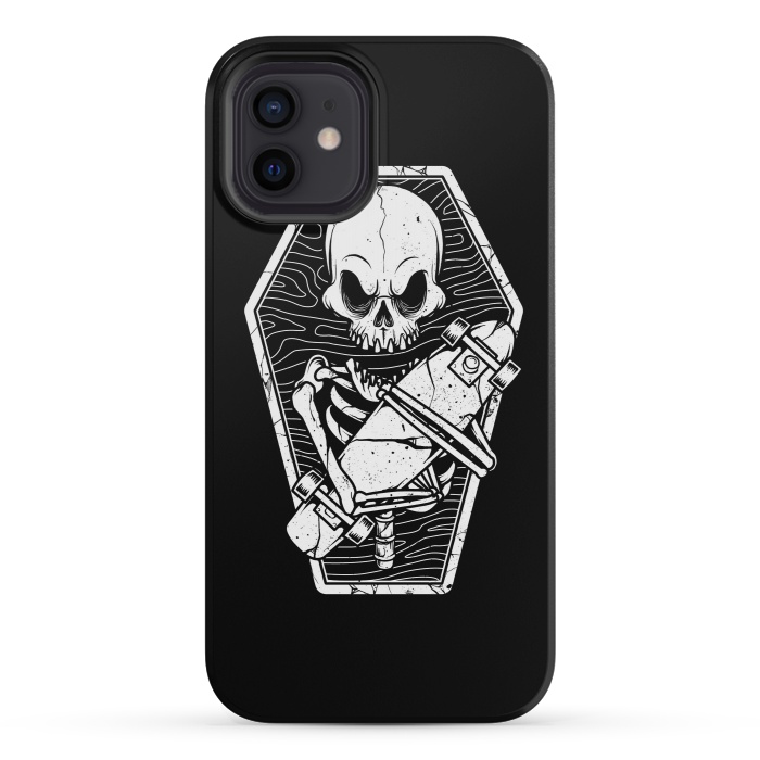 iPhone 12 mini StrongFit Skull Until the End by Afif Quilimo