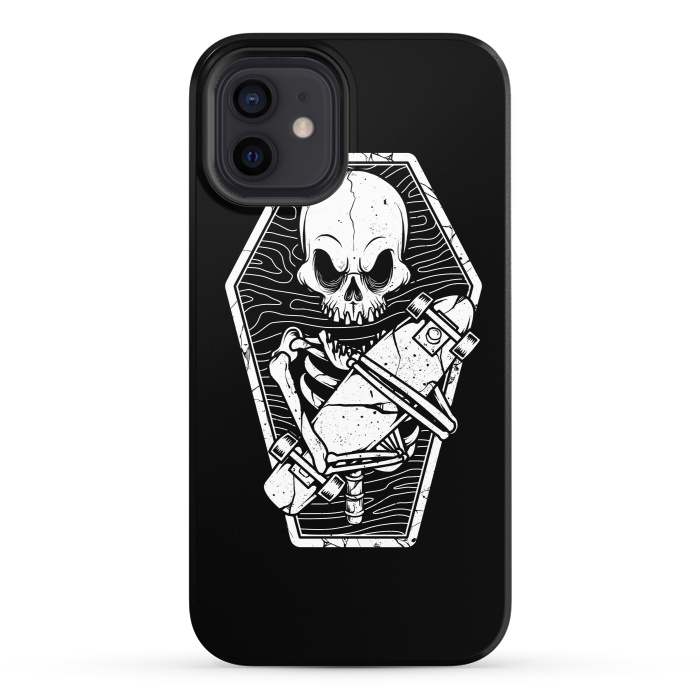 iPhone 12 StrongFit Skull Until the End by Afif Quilimo