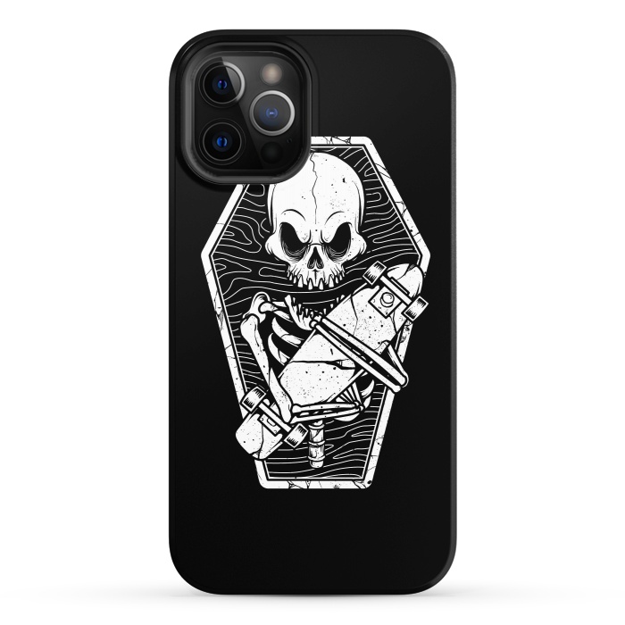 iPhone 12 Pro StrongFit Skull Until the End by Afif Quilimo