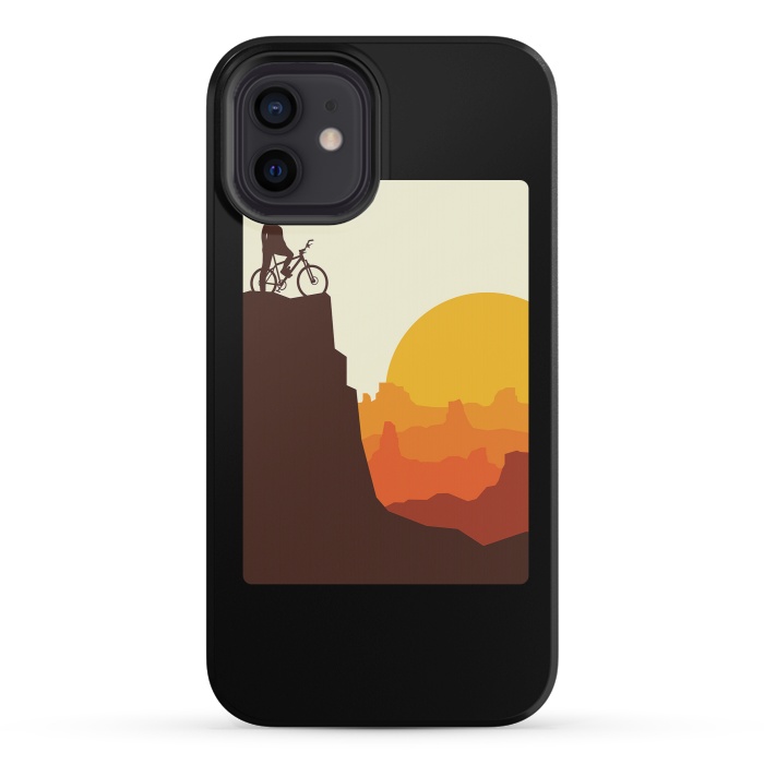 iPhone 12 mini StrongFit Mountain Biker by Afif Quilimo