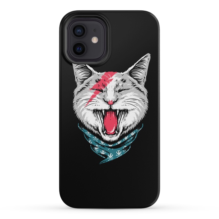 iPhone 12 mini StrongFit Cat Rock by Afif Quilimo