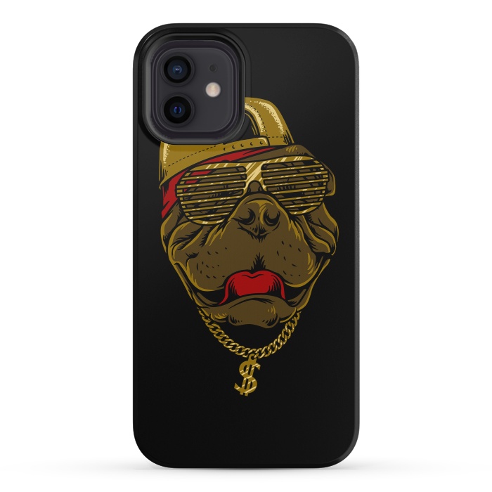 iPhone 12 mini StrongFit Dog Hip Hop Style by Afif Quilimo
