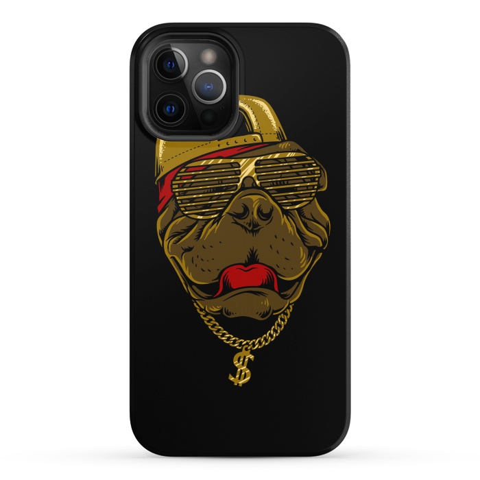 iPhone 12 Pro StrongFit Dog Hip Hop Style by Afif Quilimo