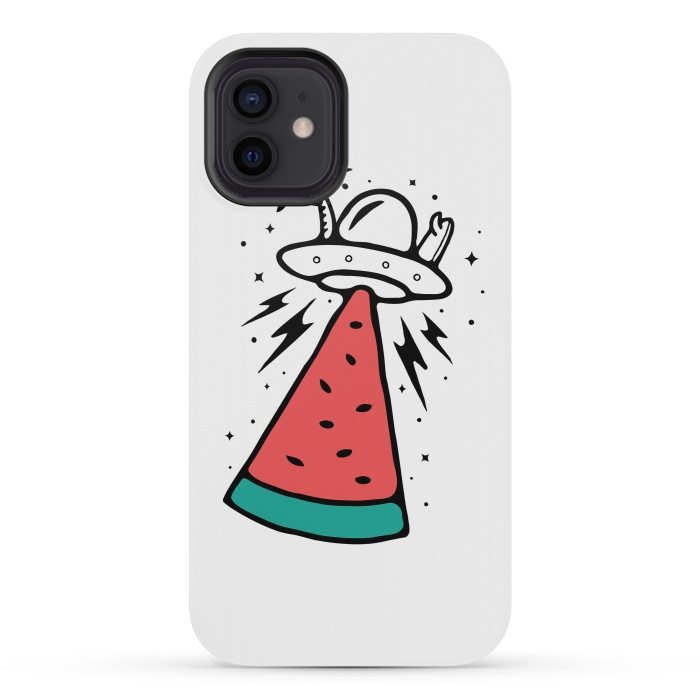 iPhone 12 mini StrongFit Alien Summer Invasion by Afif Quilimo