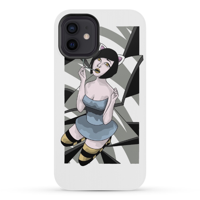 iPhone 12 mini StrongFit Bunnygirl  by Evaldas Gulbinas 
