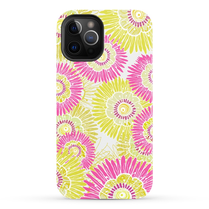 iPhone 12 Pro StrongFit Flower Power  by Rose Halsey