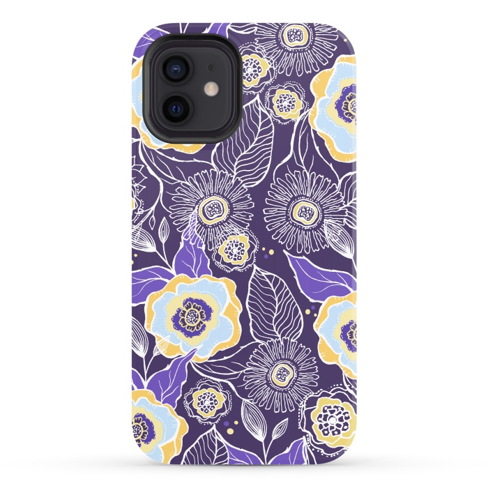iPhone 12 StrongFit Floral Sunshine by Rose Halsey
