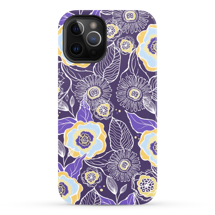 iPhone 12 Pro StrongFit Floral Sunshine by Rose Halsey