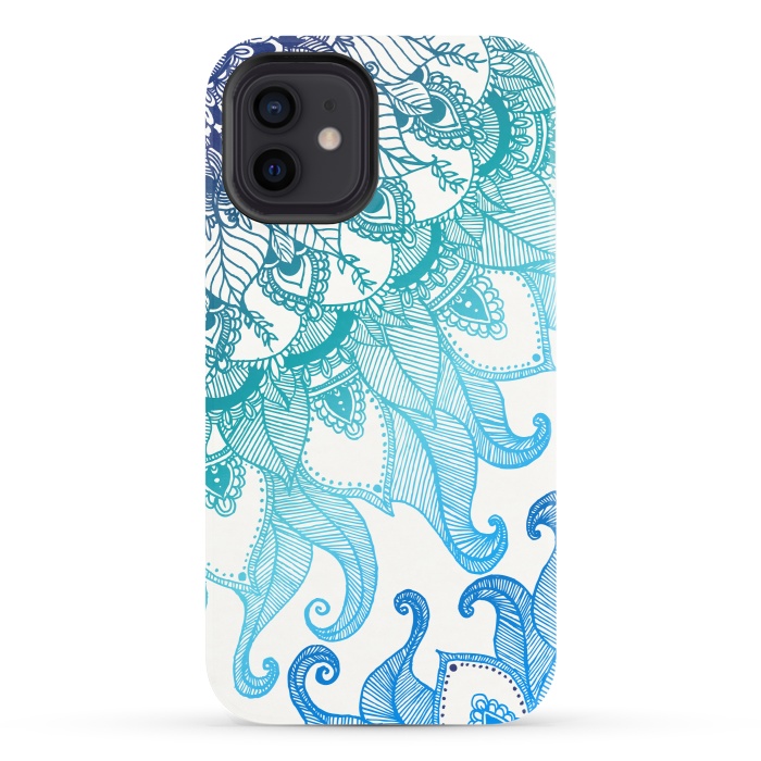 iPhone 12 StrongFit Mermaid Mandala by Rose Halsey