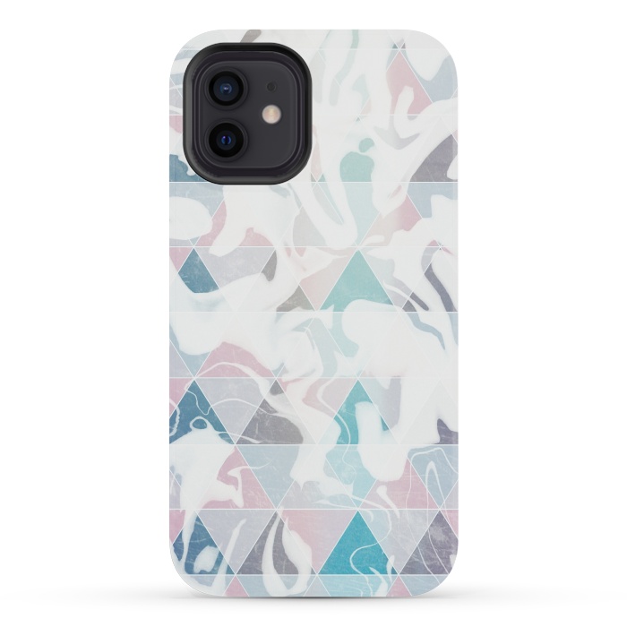 iPhone 12 mini StrongFit Geometric marble by Jms