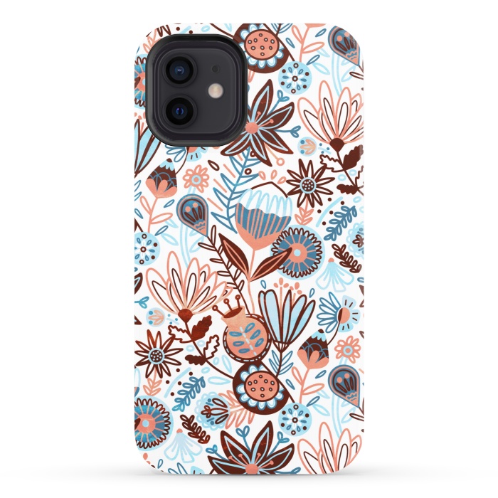 iPhone 12 StrongFit Winter Floral  by Tigatiga