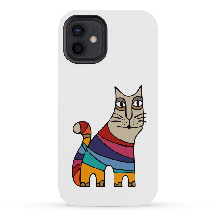 iPhone 12 mini StrongFit Magic Cat I by Majoih
