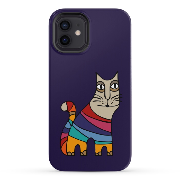 iPhone 12 mini StrongFit Magic Cat III by Majoih