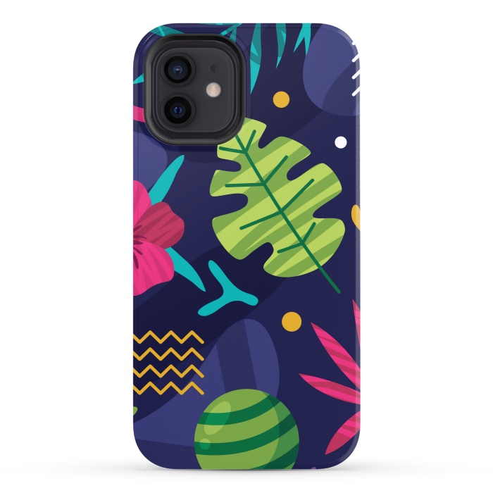iPhone 12 StrongFit TROPICAL SUMMER PATTERN by MALLIKA