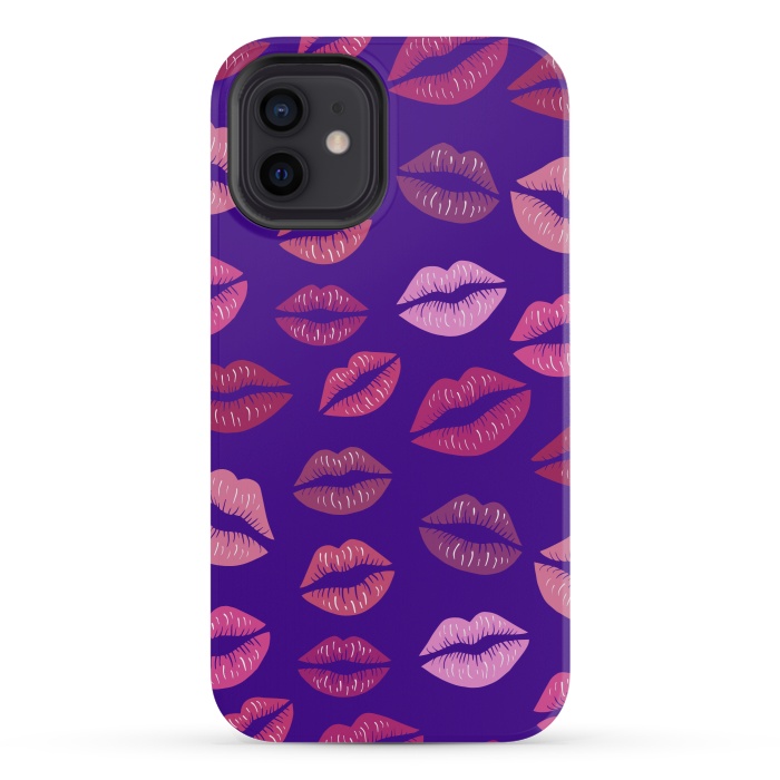 iPhone 12 mini StrongFit Kisses To Color by ArtsCase
