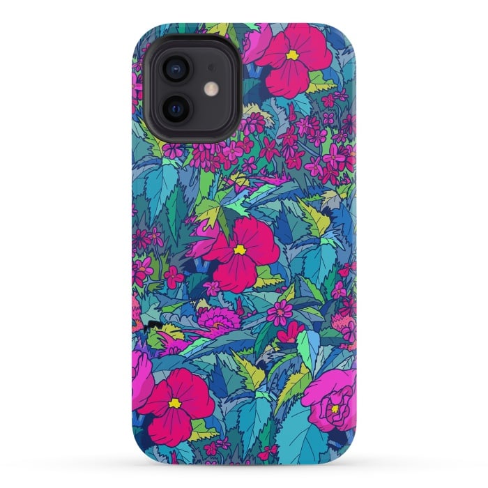 iPhone 12 mini StrongFit Summer flowers by Steve Wade (Swade)