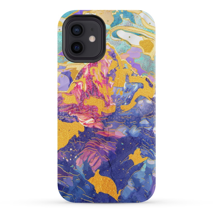 iPhone 12 mini StrongFit Dreamy Mountain - Illustration II by Art Design Works