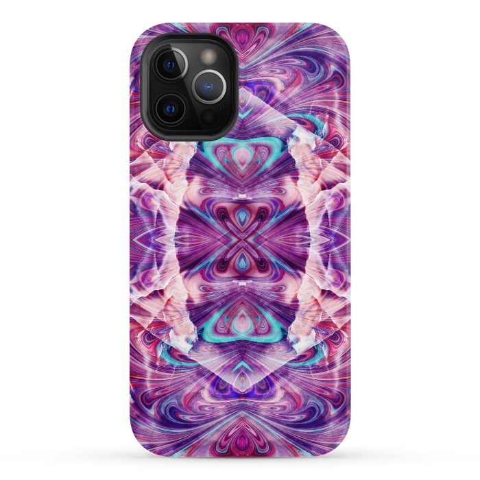 iPhone 12 Pro StrongFit Psychedelic precious gemstone marble by Oana 