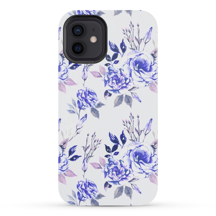 iPhone 12 mini StrongFit Blue Calm by Anis Illustration