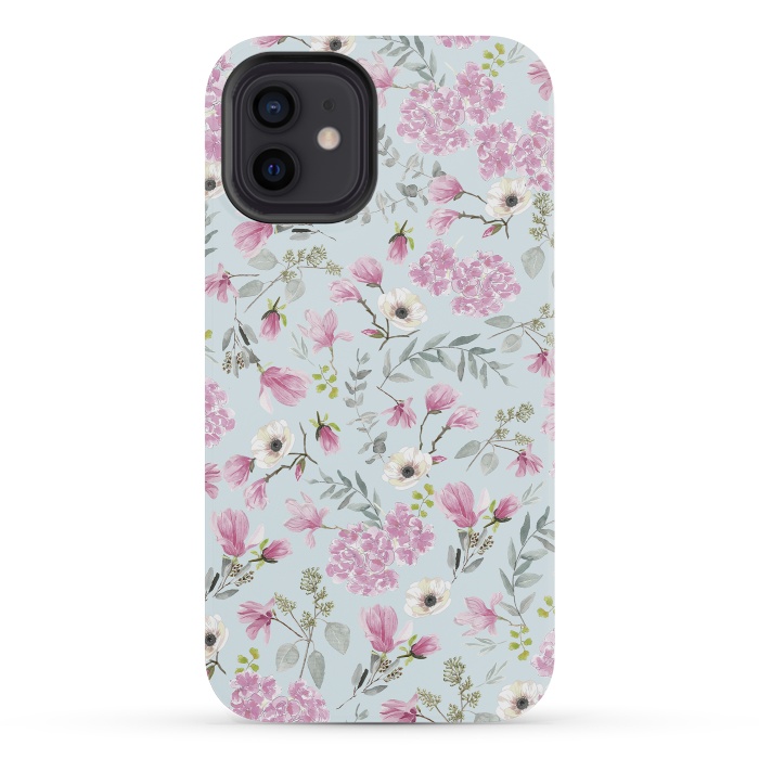 iPhone 12 mini StrongFit Romantic Pattern by Anis Illustration