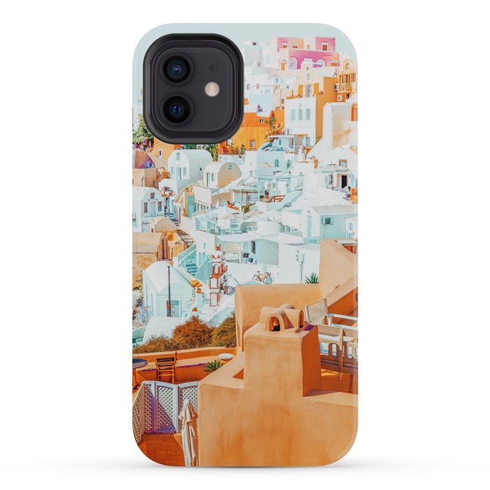 iPhone 12 mini StrongFit Santorini Vacay by Uma Prabhakar Gokhale