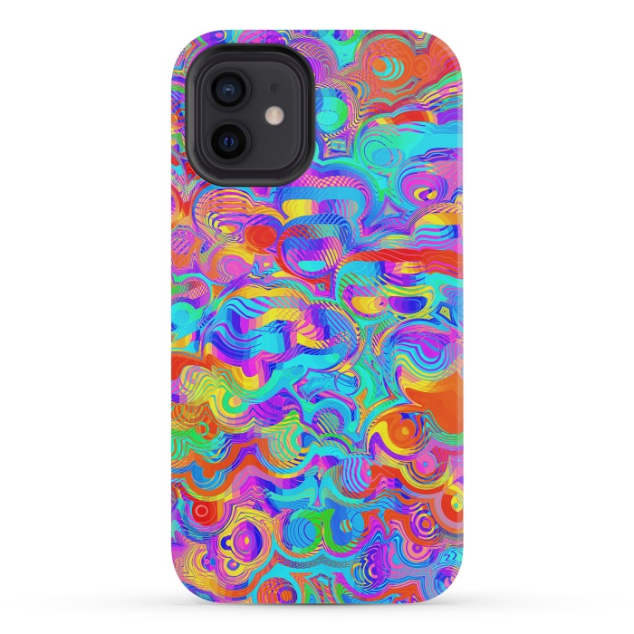 iPhone 12 mini StrongFit Abstract Colorful Design by Art Design Works