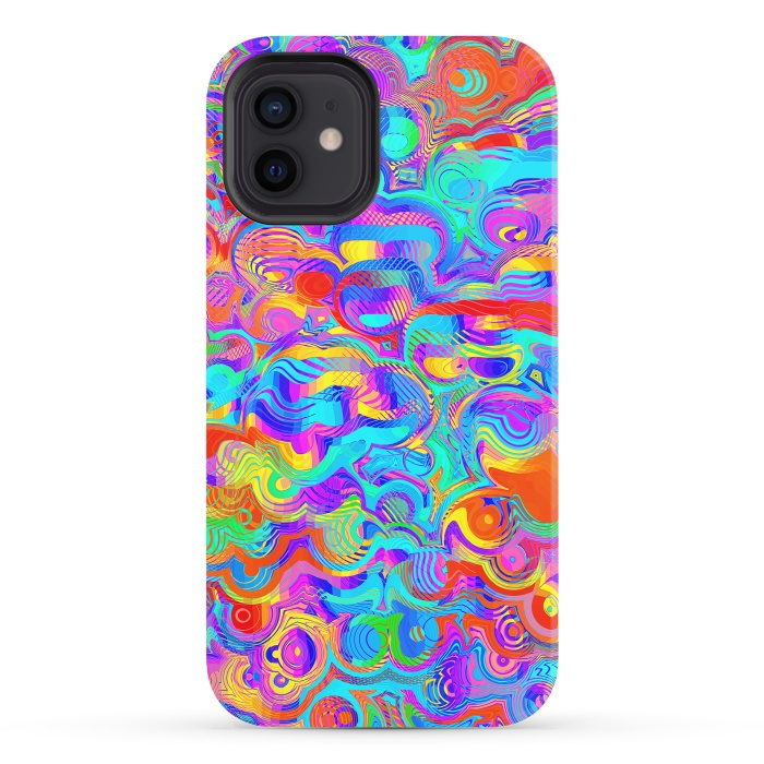 iPhone 12 StrongFit Abstract Colorful Design by Art Design Works