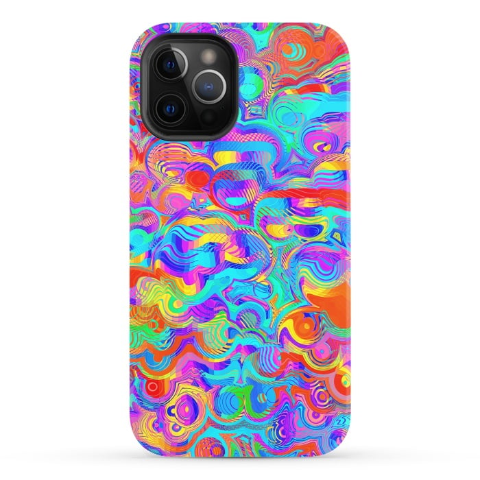 iPhone 12 Pro StrongFit Abstract Colorful Design by Art Design Works