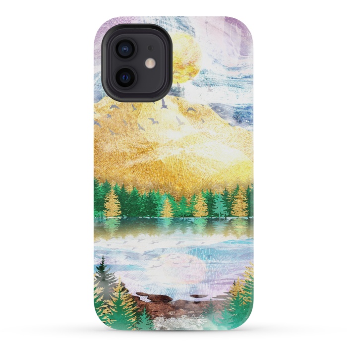 iPhone 12 mini StrongFit Beauty of Nature - Illustration V by Art Design Works