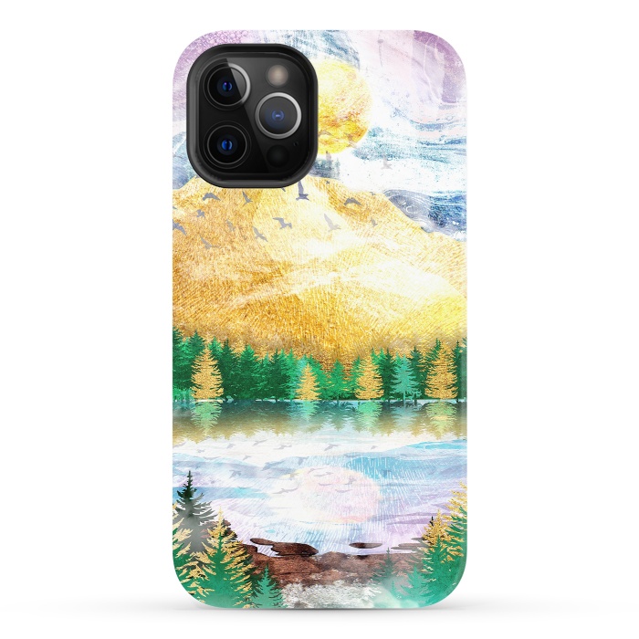 iPhone 12 Pro StrongFit Beauty of Nature - Illustration V by Art Design Works