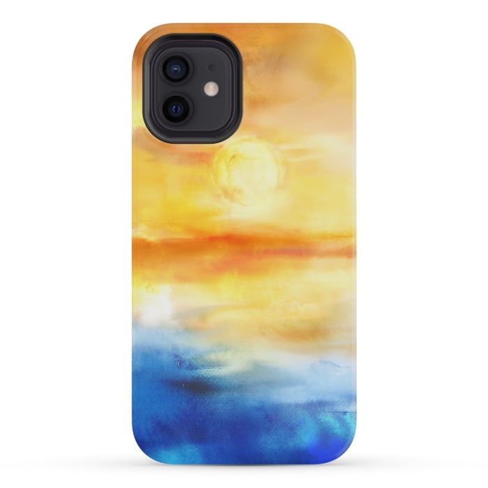iPhone 12 mini StrongFit Abstract Sunset Artwork I by Art Design Works
